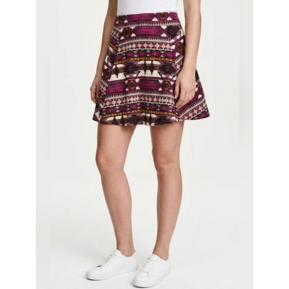 Divided Skirt Size 10 Aztec/Navajo theme print